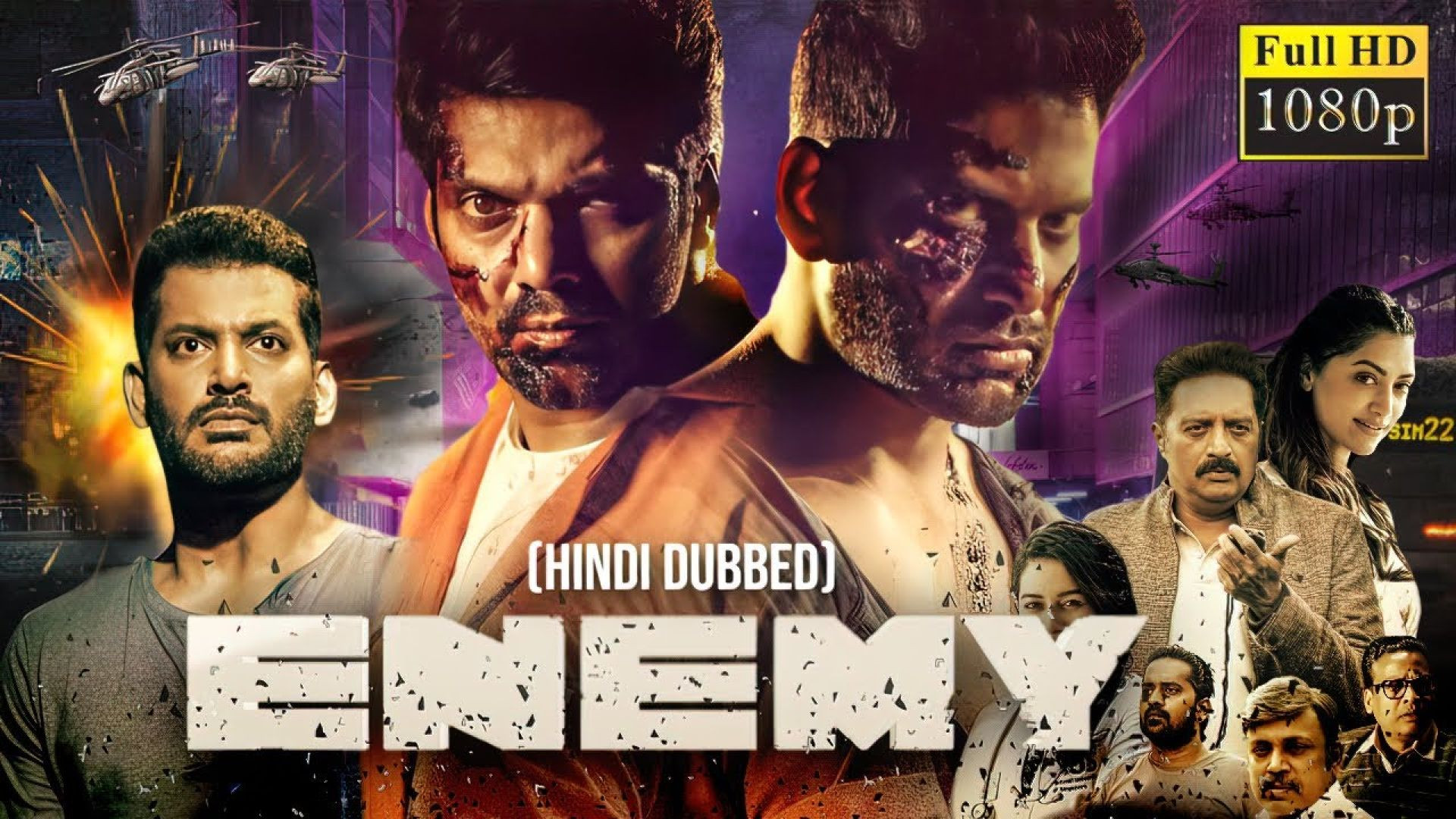 Enemy (2021) Dual Audio [Hindi ORG & Tamil] WEB-DL 720P